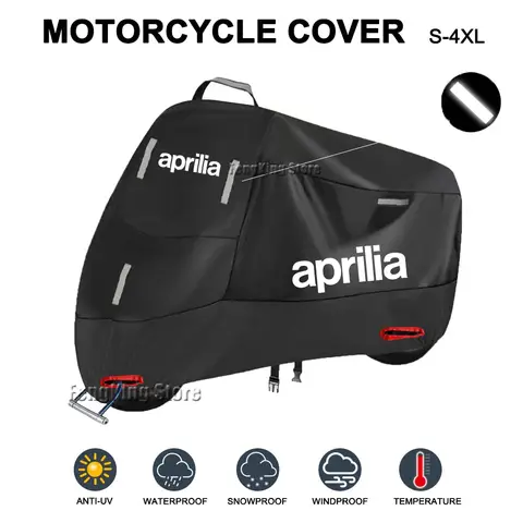 오토바이 커버 방수 야외 스쿠터 UV 보호기 레인 커버 Aprilia RSV4 RS660 RS4 RS125 Tuono V4 APR GPR150 125 250