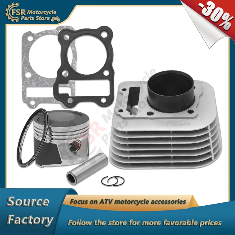 

Engine Cylinder Kit,Fits 200cc ATV Loncin LX200-M Kayo AU200 Bashan200-7 Whs200,Piston Gasket parts