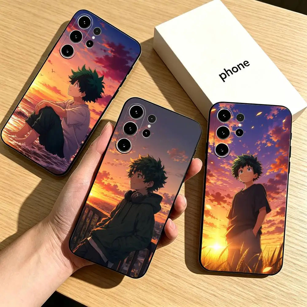 My Hero Academia Izuku Midoriya  Phone Case For Samsung S26,S25,S24,S23,S22,S21,S30,Ultra,Plus,Fe,Soft Silicone Black Cover
