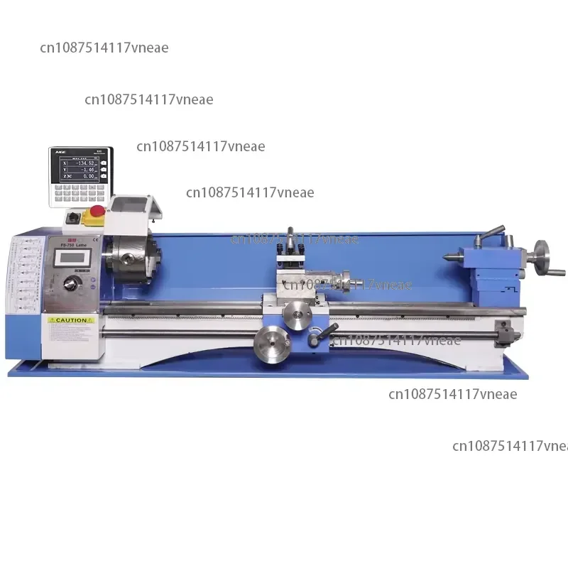 Fusai FS-750 New Model Mini Metal Bench Lathe Machine 1100W Horizontal 220v Medium Duty Core Motor Manual High MT3 Spindle