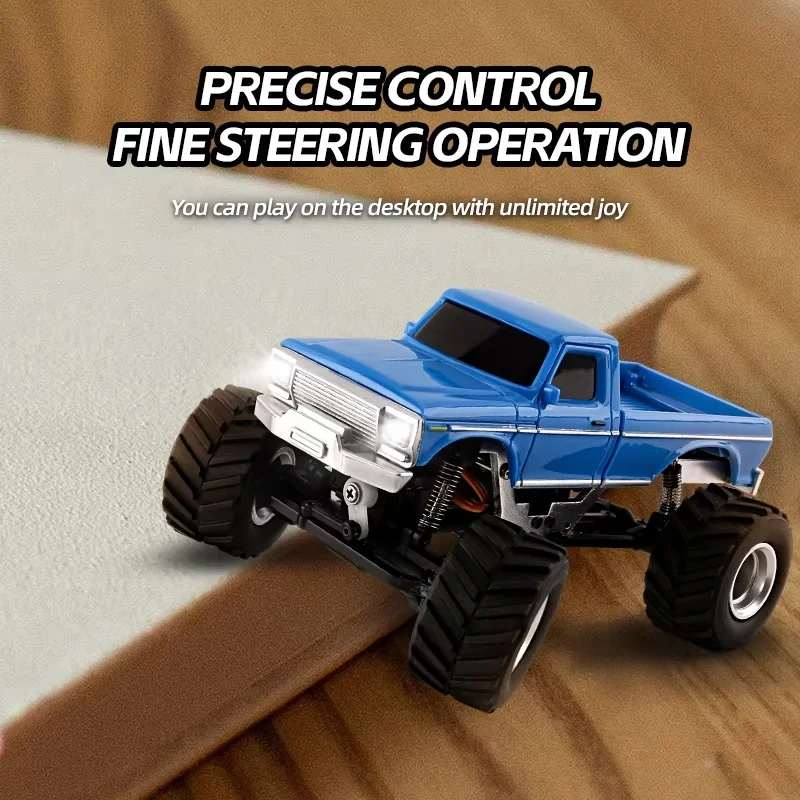 

1:36 Scale Mini Rc Car With Off-Road Lighting Slope Conqueror Electric Full-Function Independent Suspension Toy Model
