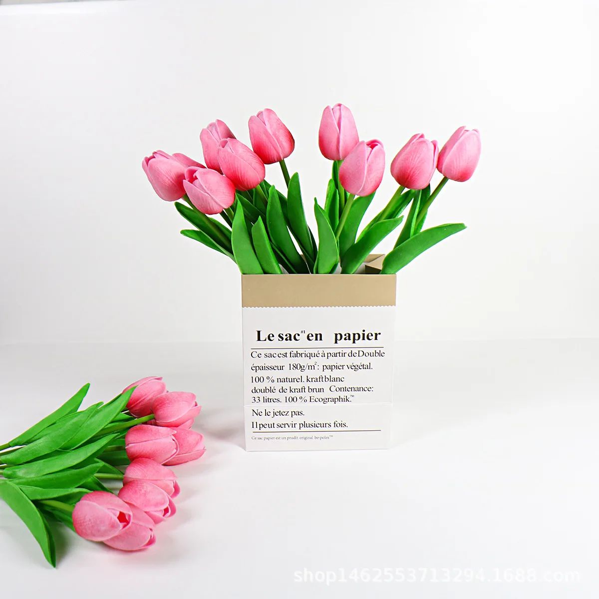 High-end  Touch Tulip  Decoration   Room Decoration Faux Flower Artificial Tulip Simulated Flower Boutique