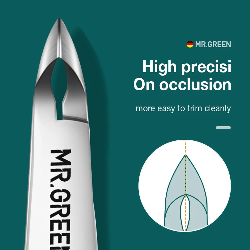 MR.GREEN ที่ตัดหนังกำพร้าเล็บ กรรไกรตัดเล็บ สแตนเลส กำจัดหนังกำพร้า เครื่องมือดันหนังกำพร้า ที่ตัดแต่งเล็บ