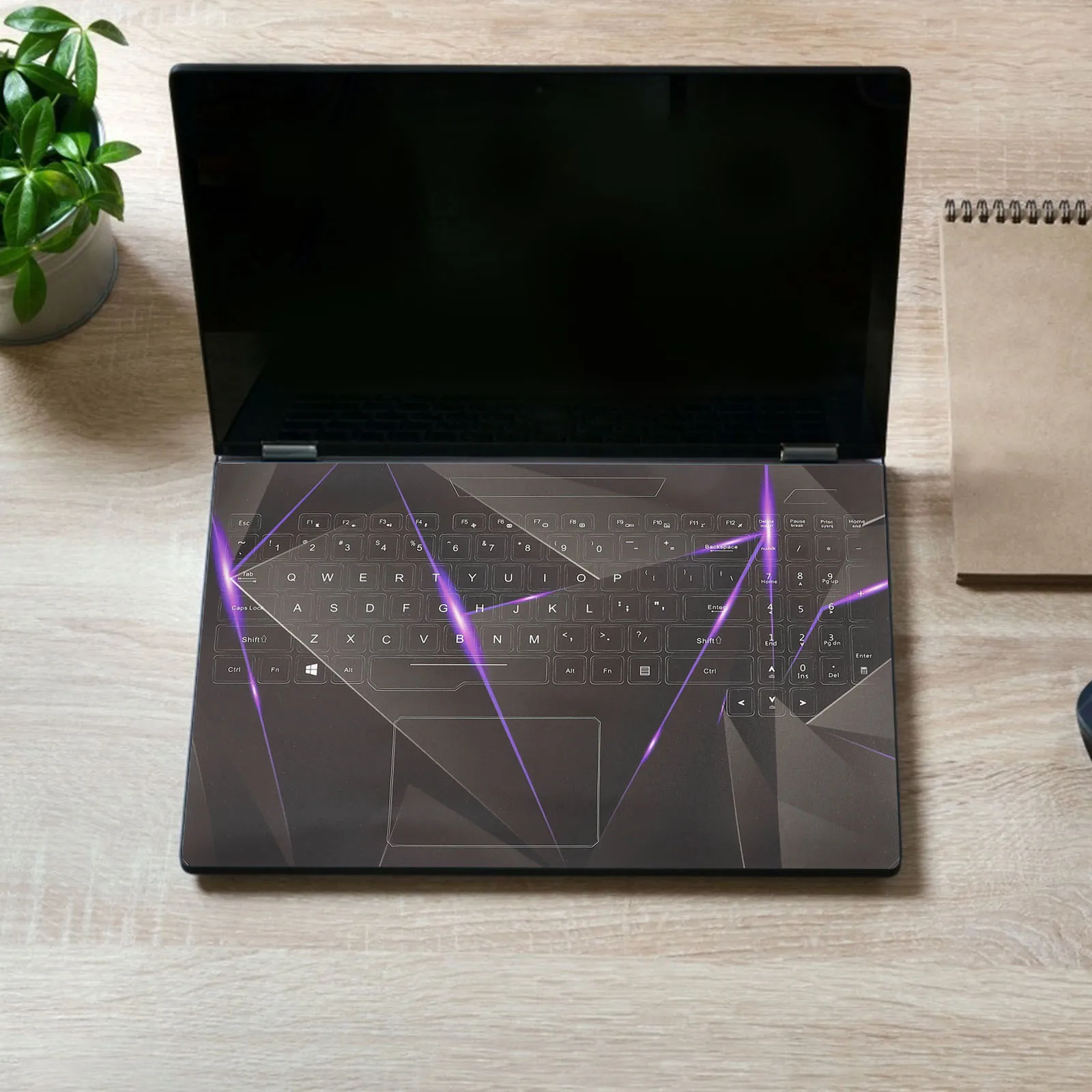 

PVC Laptop Case Notebook Decal Protector Keyboard Cover Skin Stickers Matte Finish Anti Scratch No Residue Bubble Free Design
