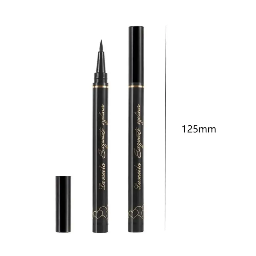 Eyeliner liquido impermeabile a testa snella Eyeliner nero ultrasottile a lunga durata Eyeliner naturale a prova di sudore e non sbava