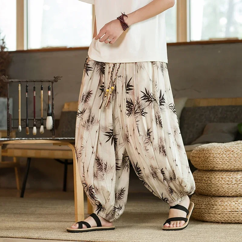 Pantalones bombachos de pierna ancha para hombre y mujer, pantalón informal estilo Harajuku, hip hop, para correr, Primavera, 2024