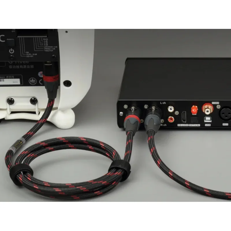 TOPPING TCX1 Audiophile 6N 단결정 구리 XLR 밸런스드 라인 XLR 전문 오디오 케이블