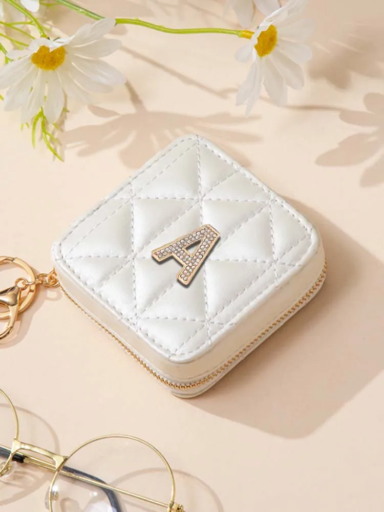 

Customized Personalized Customer Name Elegant PU Coin Purses Light Easy to Carry for Modern Women Artistic Phrases Words