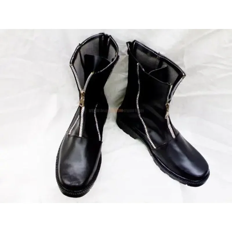 

qq98FF7 Final Fantasy VII Cloud Strife Сапоги для косплея Обувь с двойной молнией на заказ