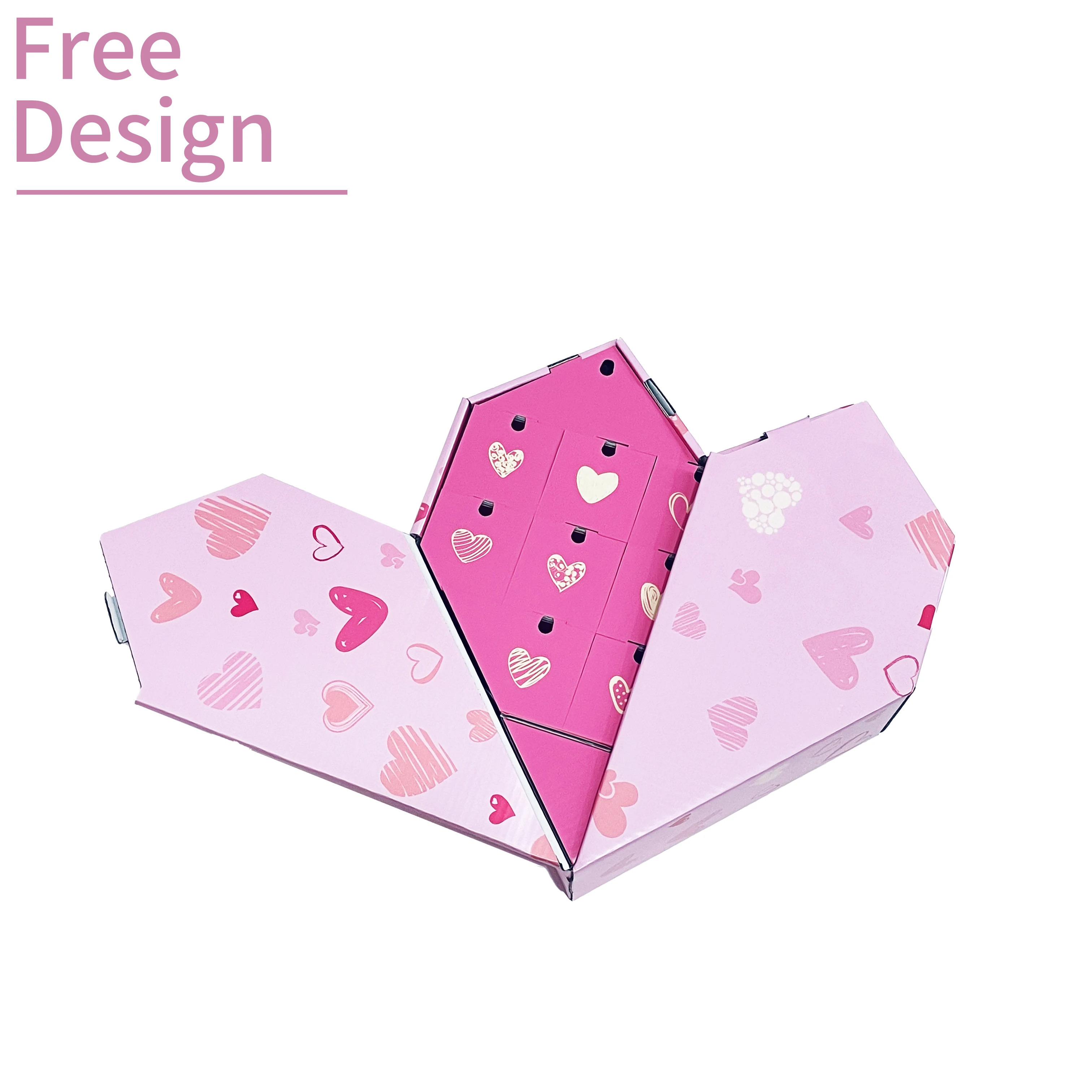 Kotak Kemasan Kalender Advent Mewah Hitung Mundur Parfum Rias Kecantikan Kosong Kertas Kustomisasi