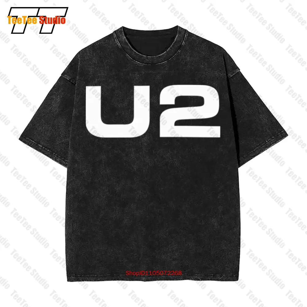 

U2 Classic Logo Vintage Oversized T-Shirt New S M L Xl Xxl Official Band QFZJ