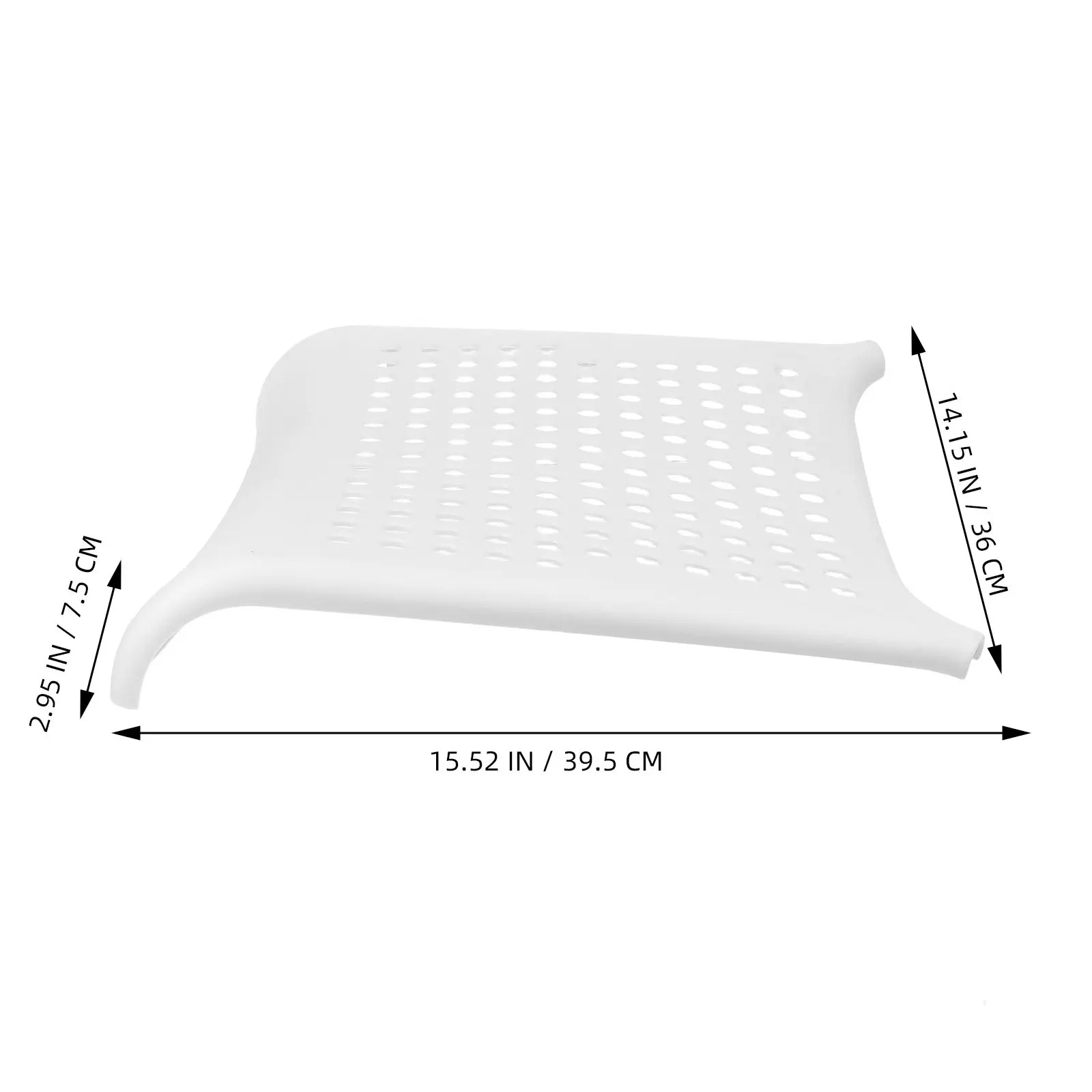 Plastic Pegboard Chair Seat Board Replacement 15.5x14x3 Waterproof Breathable Chair Seat Support Dining Kitchen Office Pad