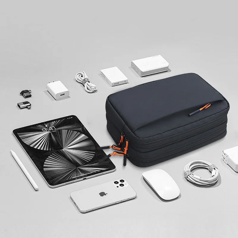 Portable Digital Electronic Accessories Data Cable Earphone Charger Outdoor Portable Travel Digital Storage Bag