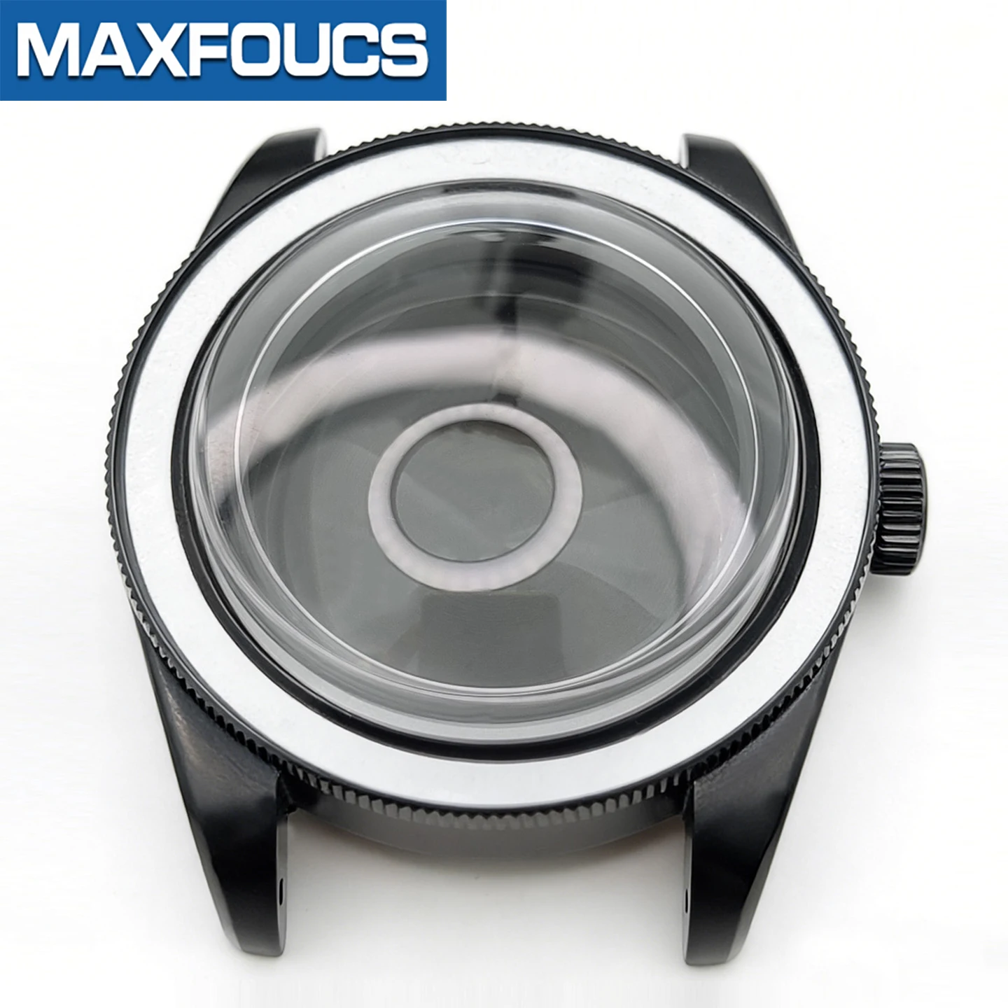 Retro Black Bay Style Uhrengehäuse MOD SKX NH34 NH36 SKX007 mit 3-Uhr-Krone, Saphirglas und individuellem Gehäuseboden – Zubehör – Detail 13