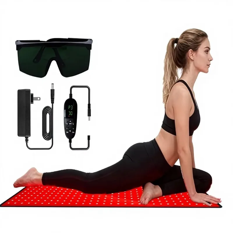 OEM ODM Led Red Light Therapy Mat Standing Protection Device 660nm/850nm Infra-red Light for Body Back/Waist/Shoulder/Knee