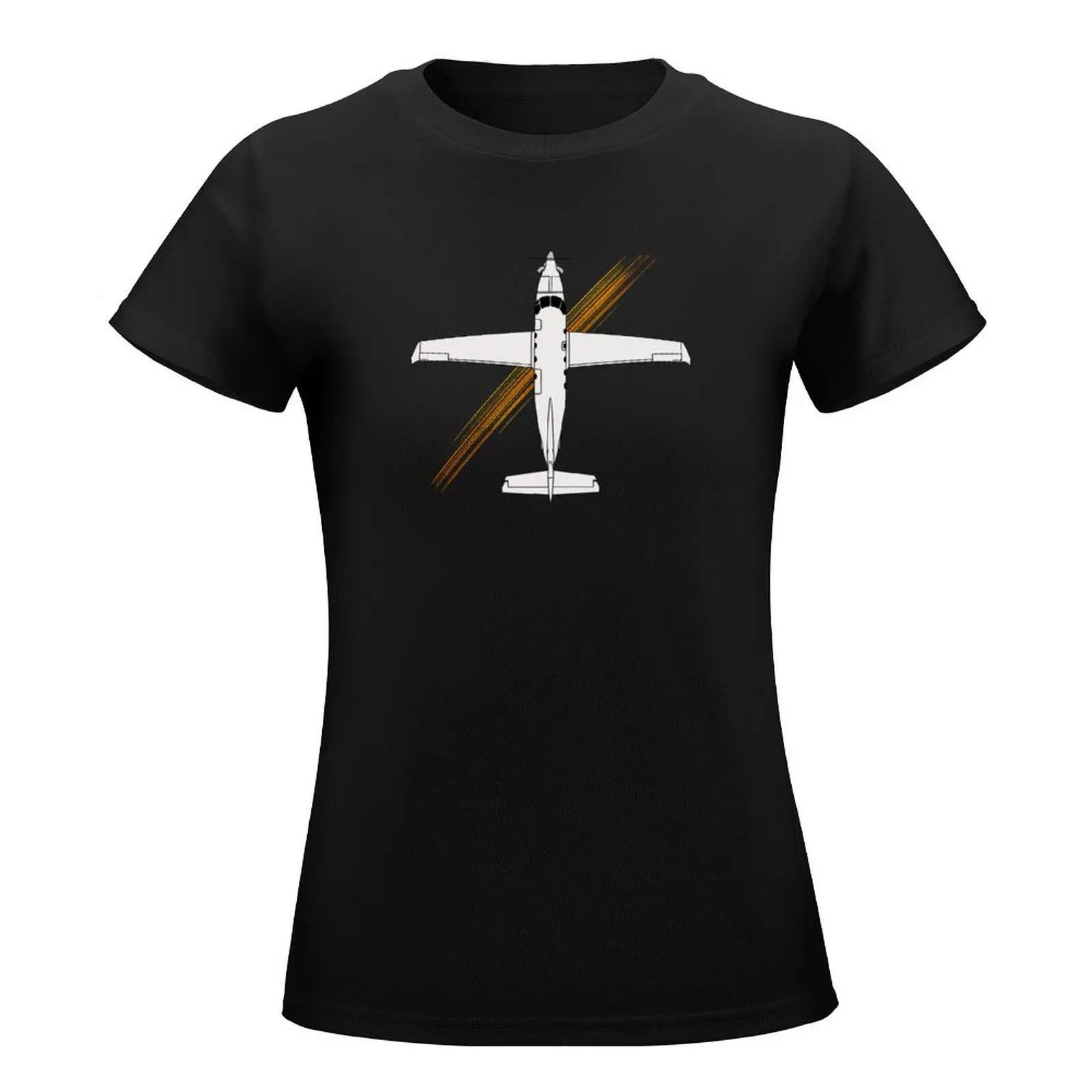 Pilatus PC-12 Overview T-Shirt sports fans summer tops customs Top Women