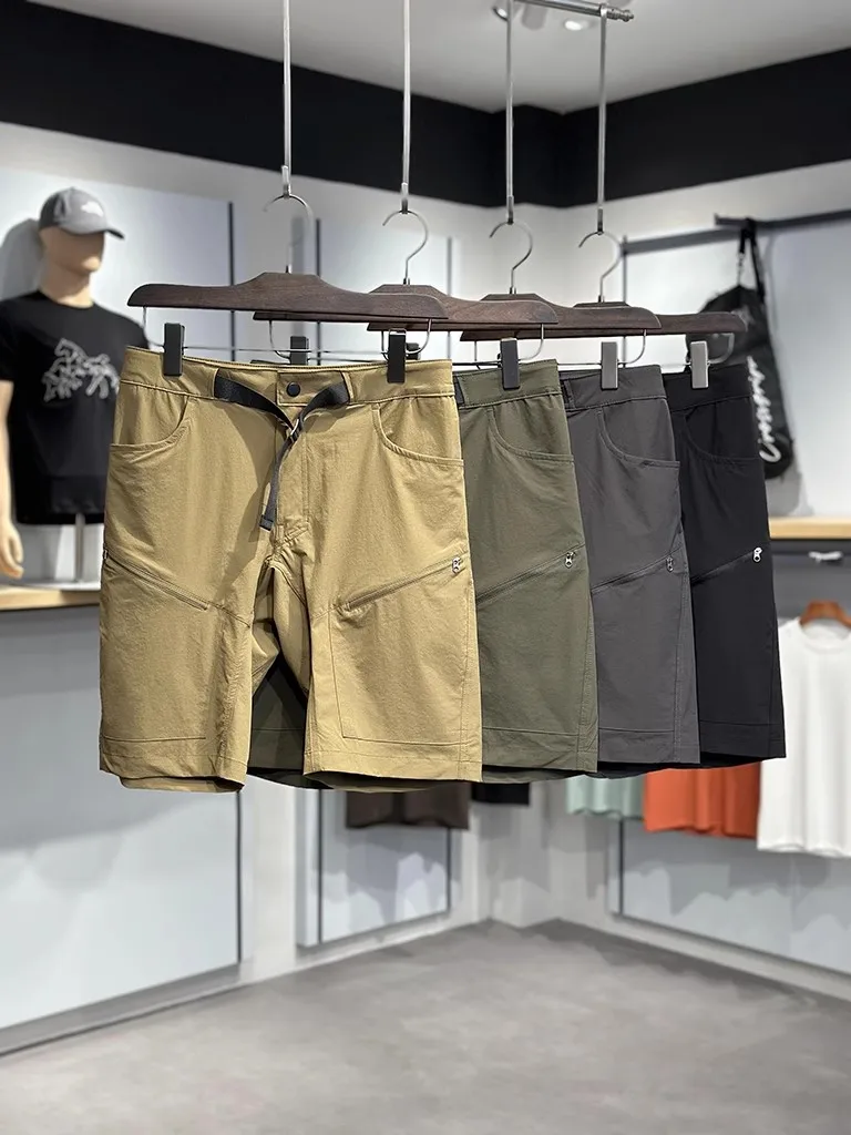 

Outdoor Men's Casual Breathable Waterproof Five-Quarter orts Straight Leg Faionable Urban Sle Summer Sport Pants