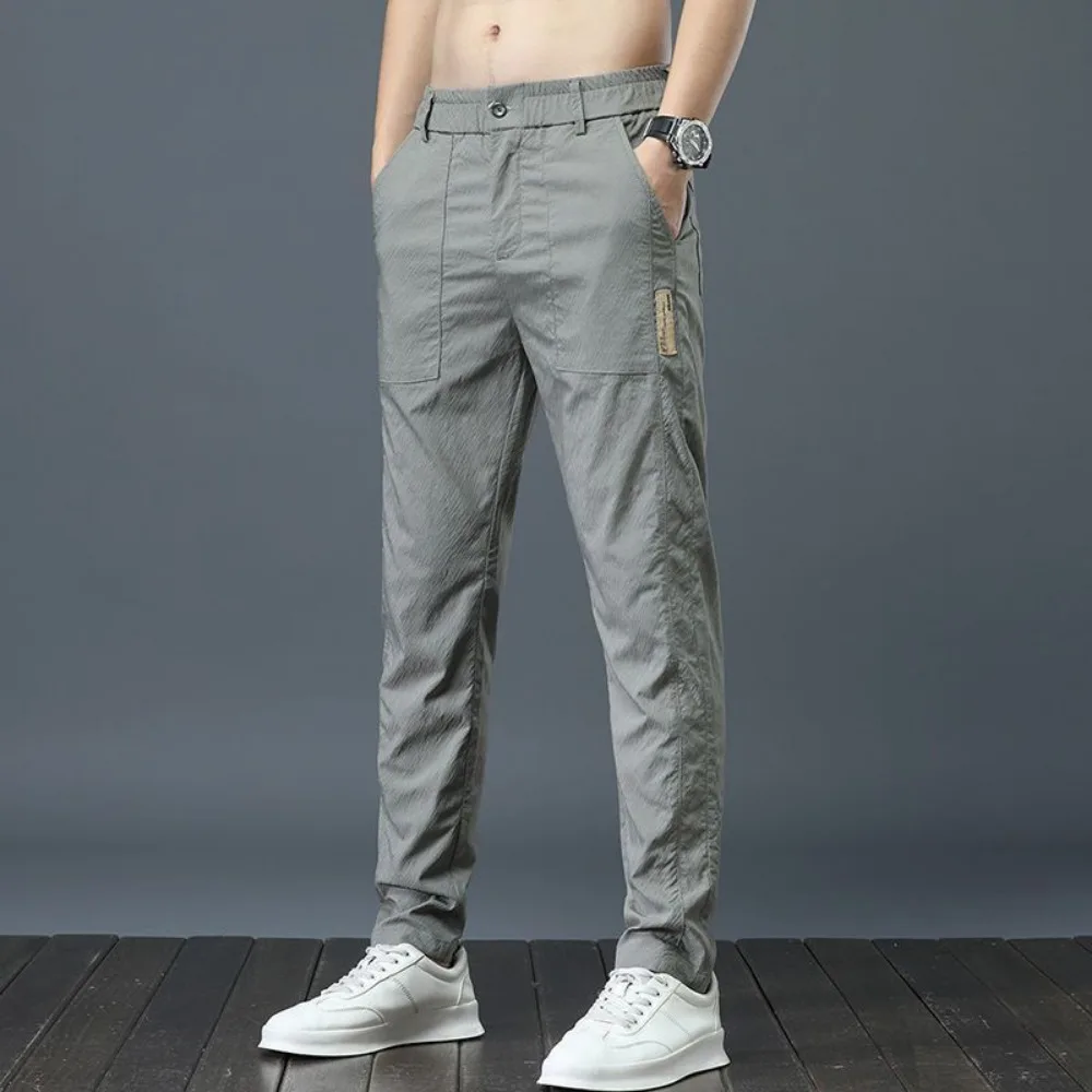 Mountaineering Wear-resistant Sweatpants Men's Casual Pants Summer Elastic Breathable Invisible Open Crotch Outdoor Sex Loose