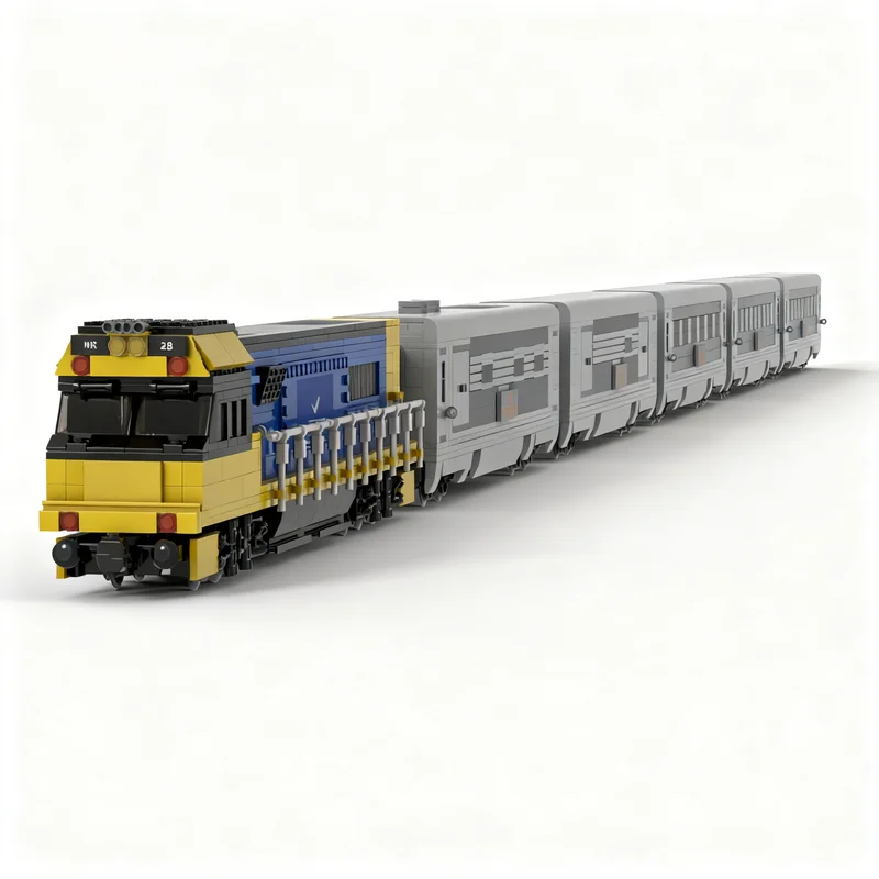 4436pcs MOC City Trains Indian Pacific Train Power Functions Model Toys Building Blocks Christmas Gift Architecture Art Brick