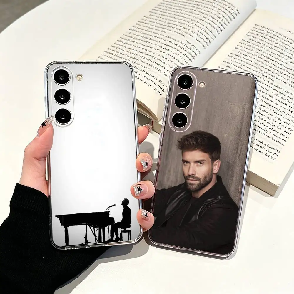 Singer Pablo Alboran Clear Phone Case for Samsung Galaxy A71, A70, A52, A51, A40, A30