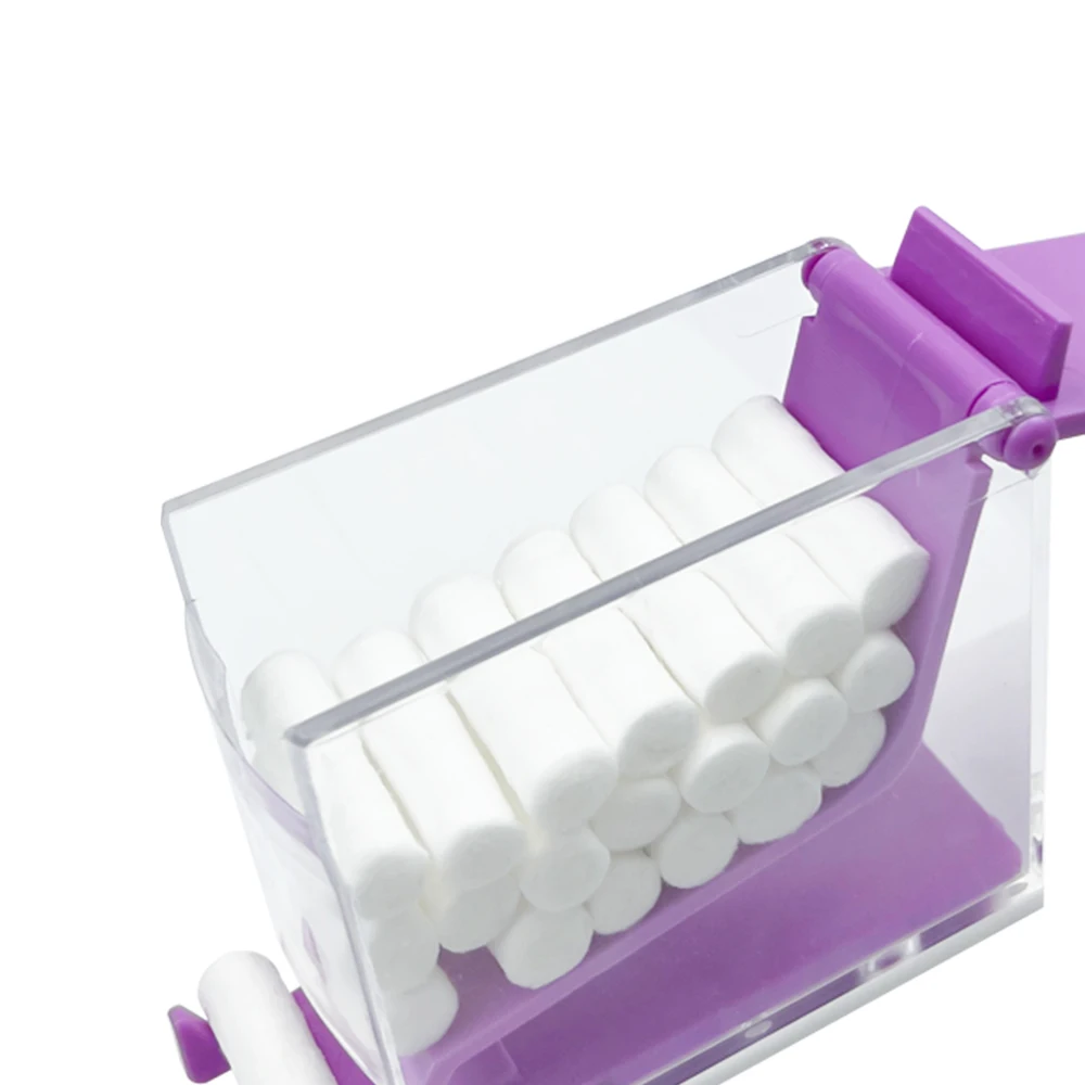 Dental Cotton Roll Dispenser Cotton Holder Press Type Storage Box Organizer Dentist Clinic Container Dentistry Supplies