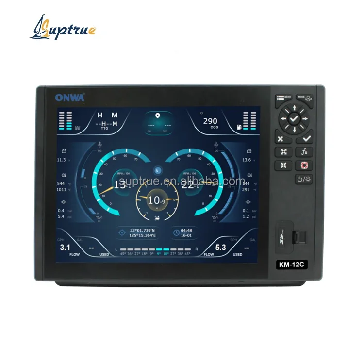

Многофункциональный дисплей KM-12C 12 дюймов с GPS-картплоттером и эхолотом KM-8C/GPS эхолотом