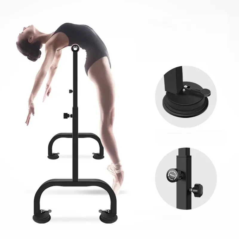 Height Length Adjustable 2.5M Dance Bar, Thicken Steel  Frame Horizontal Bar with Bigger Base Plate, Ballet Bar For Dance Studio