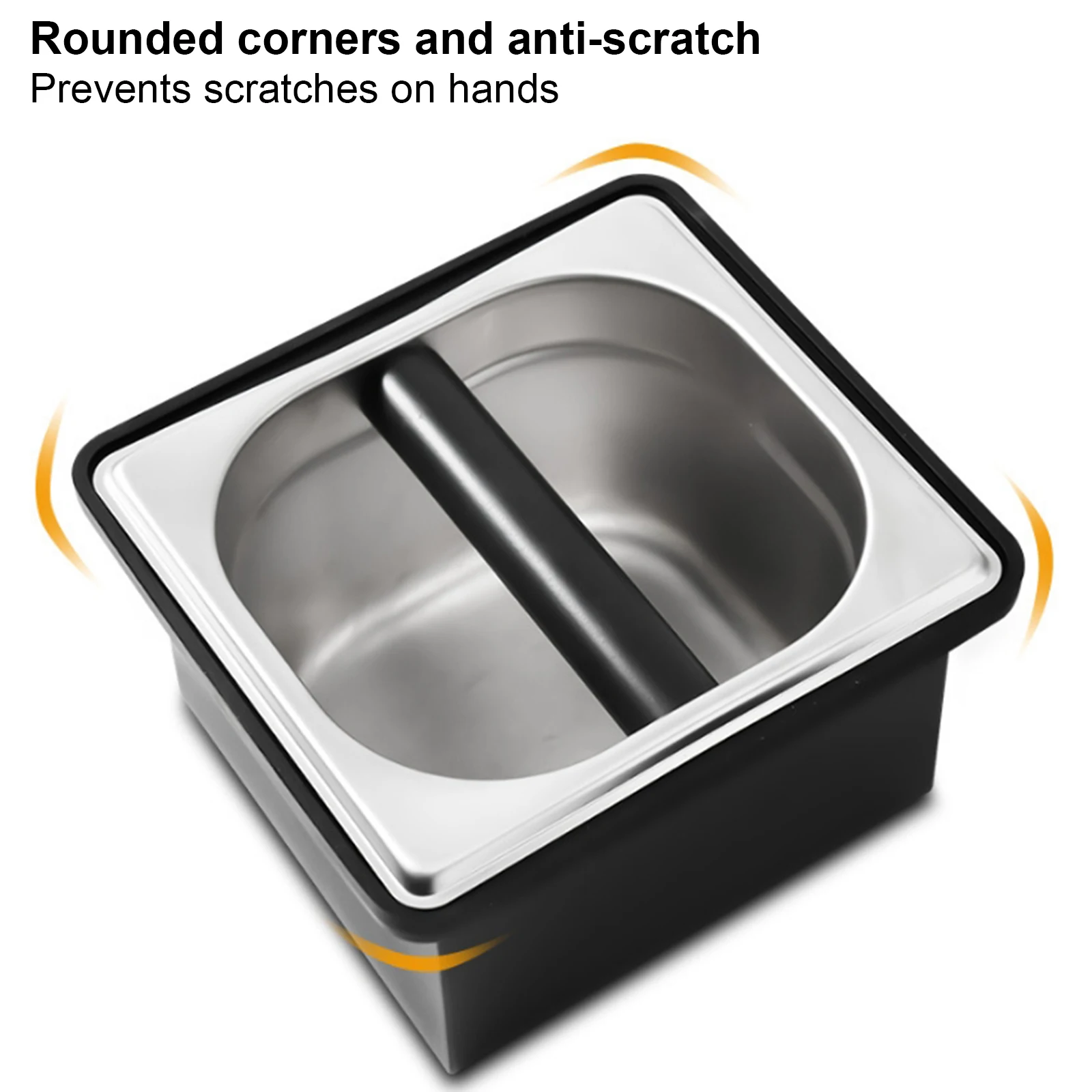 Knock Box per caffè in acciaio inossidabile per caffè Espresso secchio per scorie rimovibile caffè strumenti per la casa accessori per caffetteria