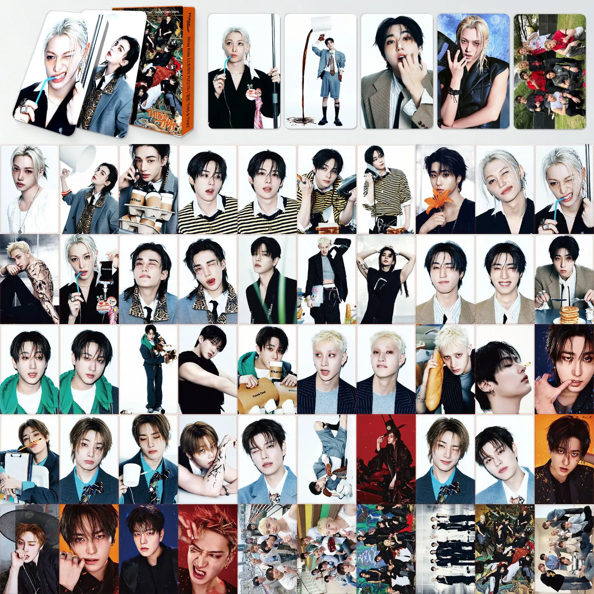 55pcs Set LOMO Card 10th This&That New Album Boy Group 3-inch double-sided High-Definition Photo Collectible Cards Fans Gifts
