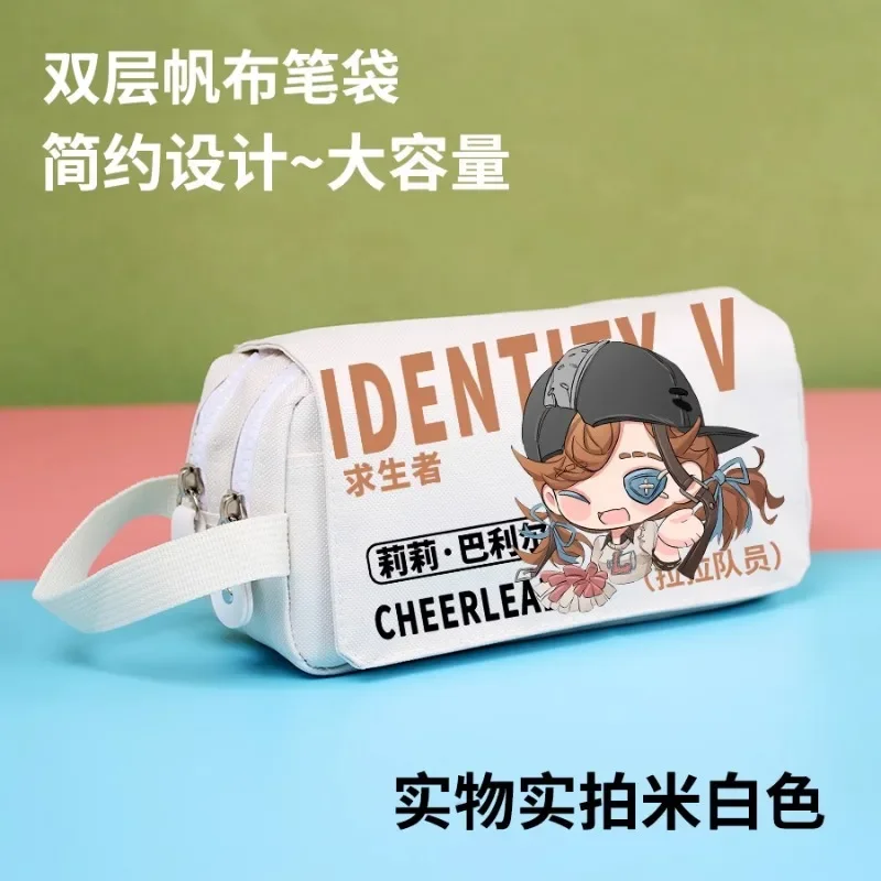 Identity Ⅴ Game Anime Cos Survivors Cheerleader Lily Barriere Unisex Q Cartoon Print 2024 Storage Zipper Pencil Case Gift