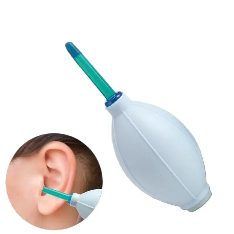 Single Handed Ear Suction Bulb For Wax Removal Ear Cleaning Bulb Ear Syringe Rubber Ear Washing Squeeze Bulb