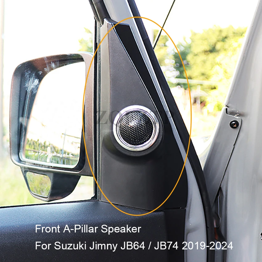 

Для Suzuki Jimny JB64/JB74 2019-2024 передний ряд A-Pillar аудиодинамик громкоговоритель модифицированные аудио аксессуары
