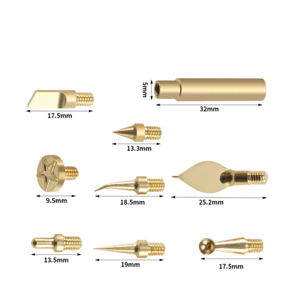 Hot Melt Brass Nut Embedded Kit Heating Insert Replacement Tool Set For 3D Printer Part ABS PLA RESIN Material Trimming Tool