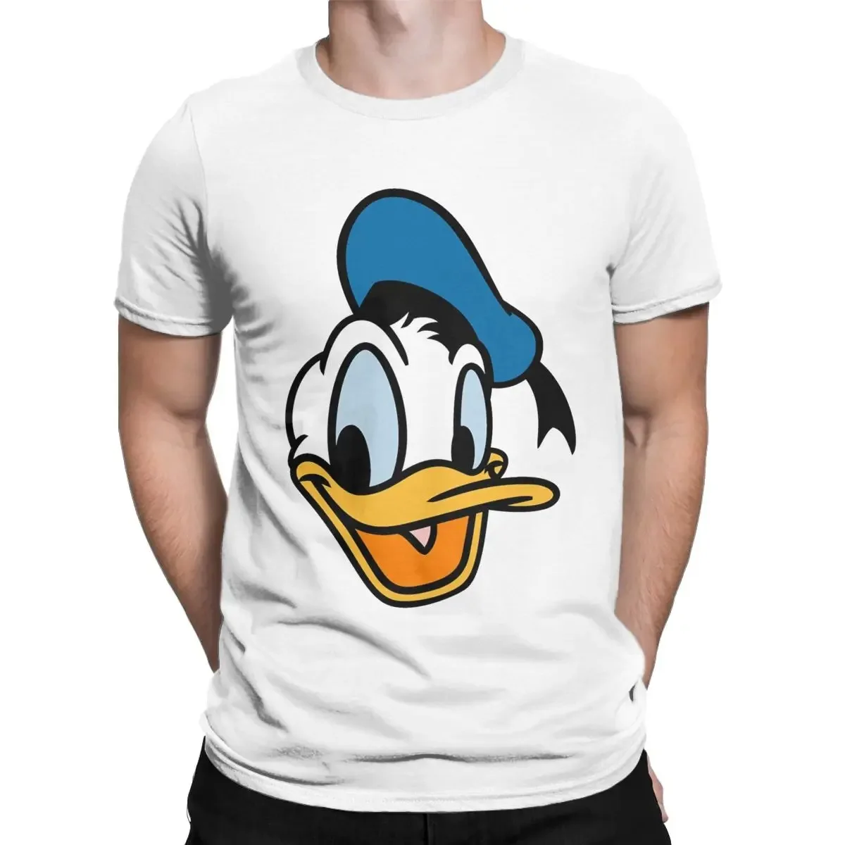 

Men's T-shirt Funny Donald Duck Cartoon Printed Unisex Short-sleeved Cotton T-shirt Summer Men & Women In The Same Paragraph Top