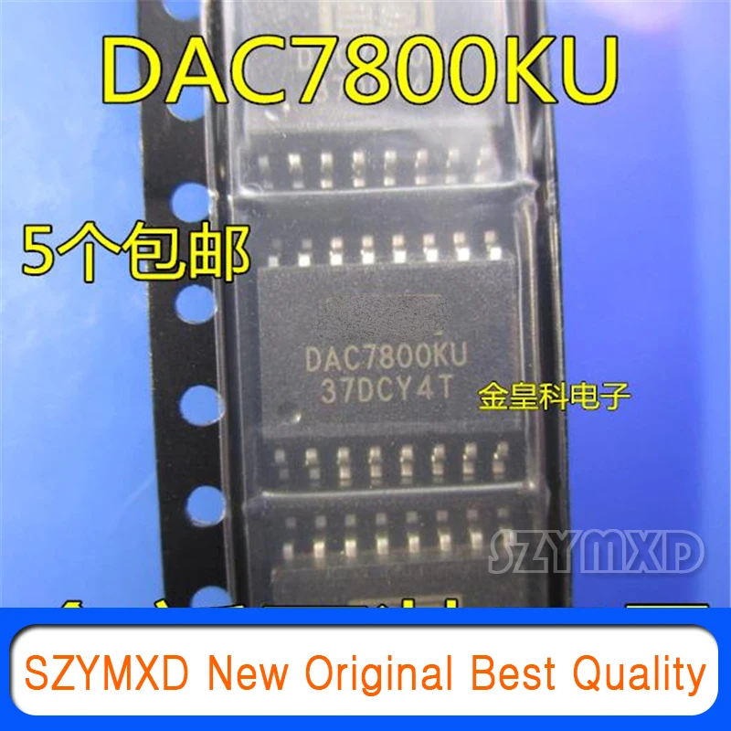 5Pcs/Lot New Original Imported DAC7800KU dual monolithic CMOS 12-bit multiplicative digital-to-analog converter patch SOP