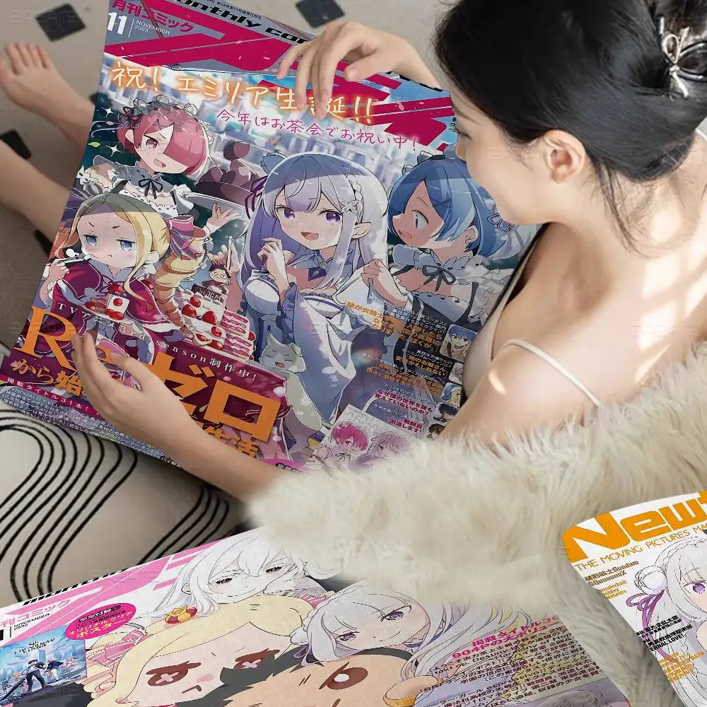 Anime Re Zero Maple Design Cushion Cover Happy Autumn Harvest decor Holiday Decorati Pillow Cover