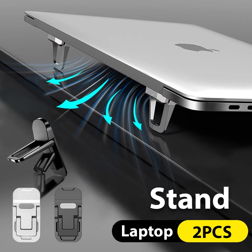 Laptop Stand With 2 Adjustable Angles Portable Mini Holder Legs For Macbook Huawei Xiaomi Notebook Aluminum Support Accessories