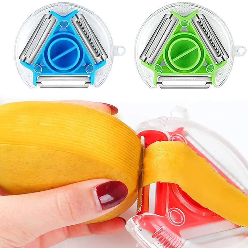 

1pc Stainless Steel Multifunctional 3 IN 1 Vegetable Fruits Peeler Shredder Shredded Peeling Artifact Kitchen Tool Accessories