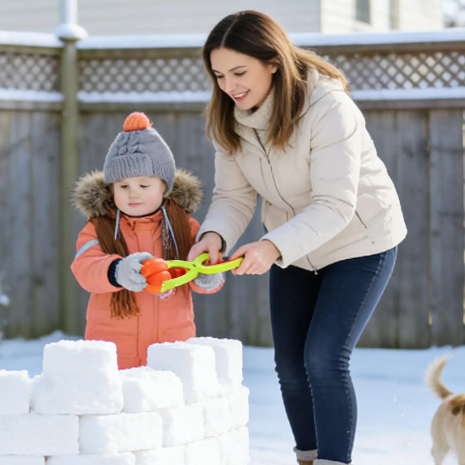 Fabricante de bola de neve engraçado inverno brinquedos ao ar livre crianças inverno neve jogar brinquedos fabricante de bola para fora jogos de viagem quintal praia varanda