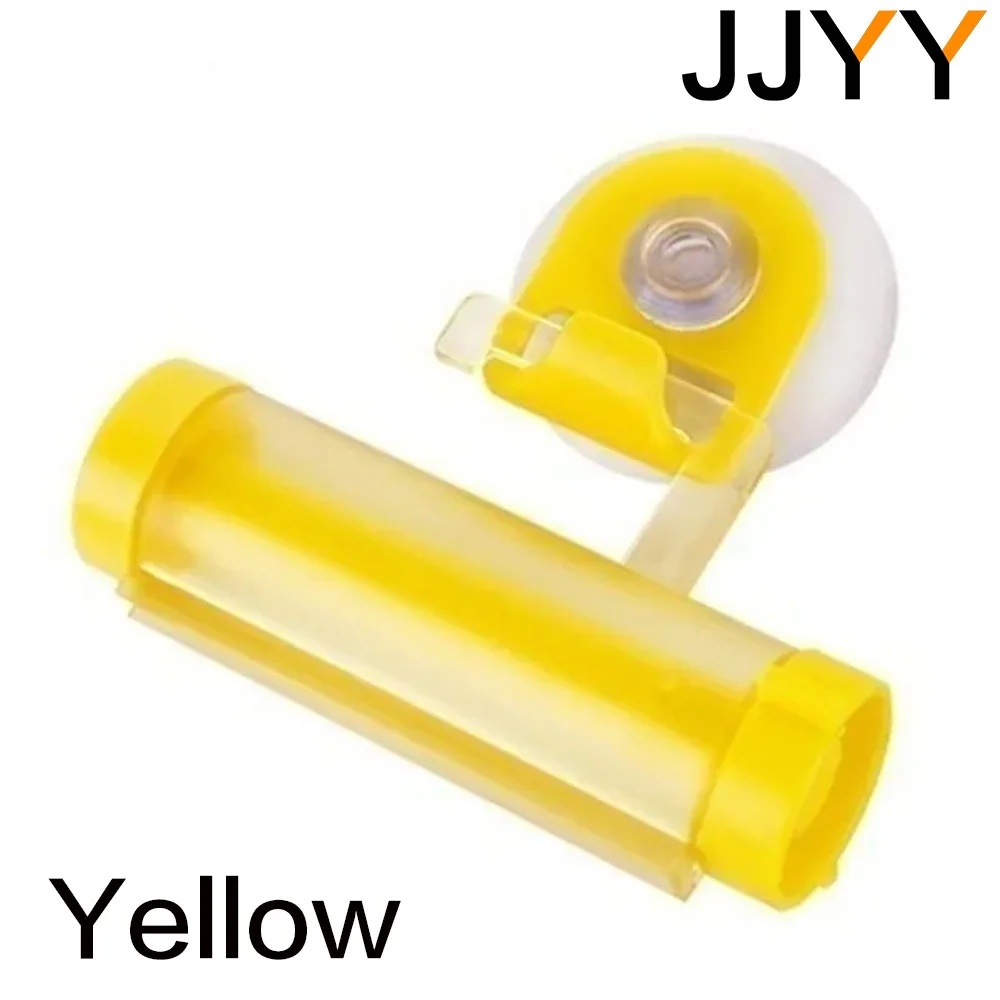 JJYY Multipurpose Rolling Tube Squeezer Tooth paste Dispenser Sucker Holder Dental Cream Bathroom Manual Syringe Gun Dispenser