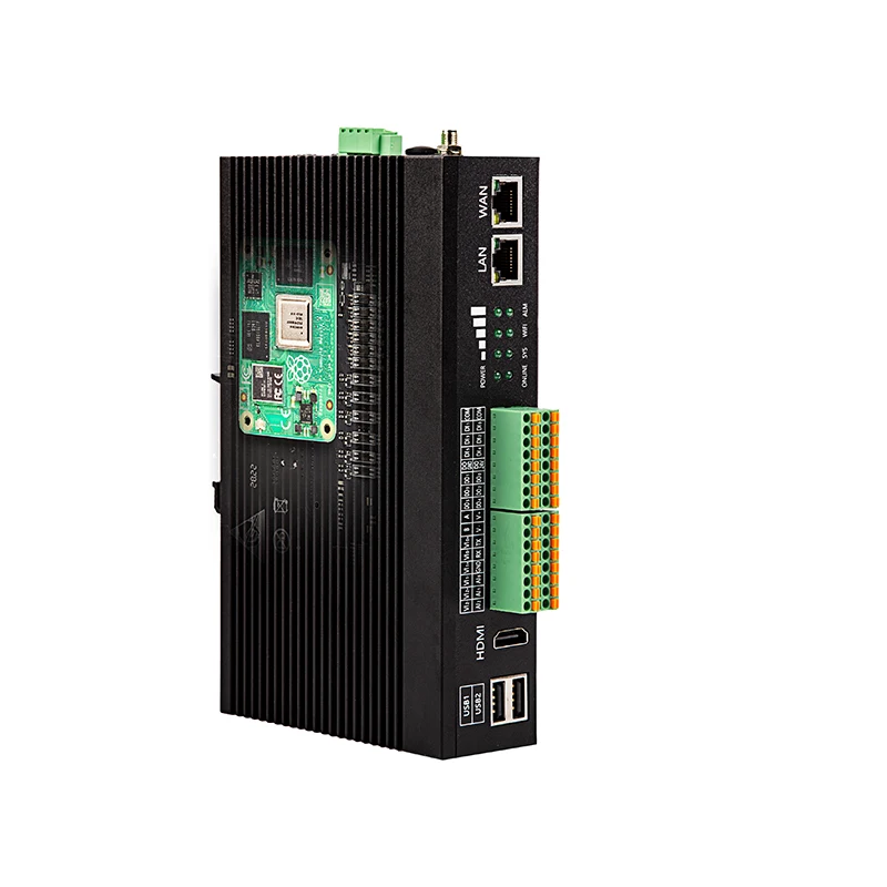 Industrial RS485 Ethernet GPIO Din Rail LoRaWAN Gateway Module 4GB/8GB RAM/Flash Raspberry Pi PC Elastel EG500 Quad Core