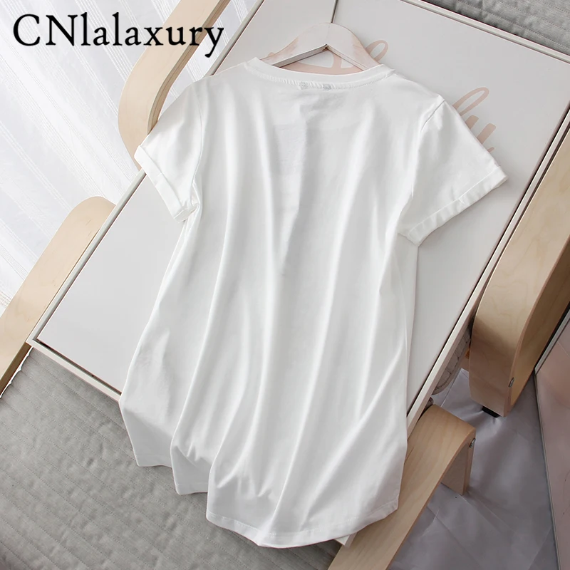 2022New Summer White Vintage Cotton T Shirt Women Harajuku O-Neck Short Sleeve Casual Tshirt Tops Female Camiseta Verano Mujer