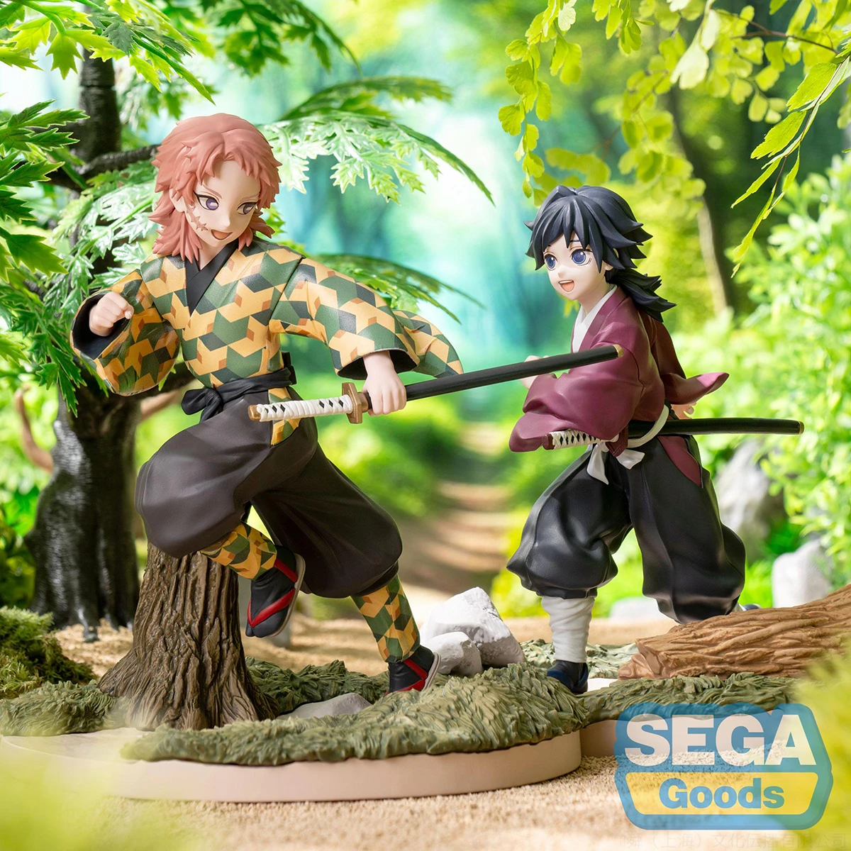 

In Stock SEGA Xross Link Series Demon Slayer Anime Figure Tomioka Giyuu Sabito Kid Ver. Collectible Model Toy Deks ornaments