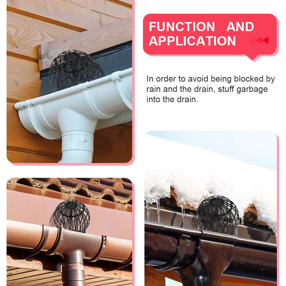 

8Pcs Roof Drainage Covers Anti-Blocking Filter Caps Round Net Strainers Durable Lightweight Easy Install Roof Round Net Caps