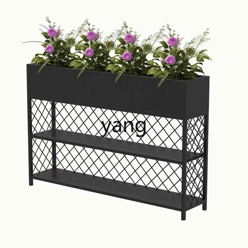 Lmm1 outdoor flower stand partition cabinet office flower pot stand indoor multi-layer floor type