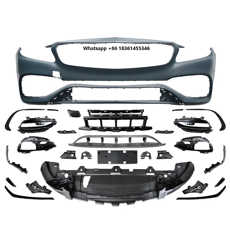 Body Kit For  A-Class W176 , A45 Front Bumper, Rear Lip, Exhaust Tips, Full Kit for A45 Upgrade