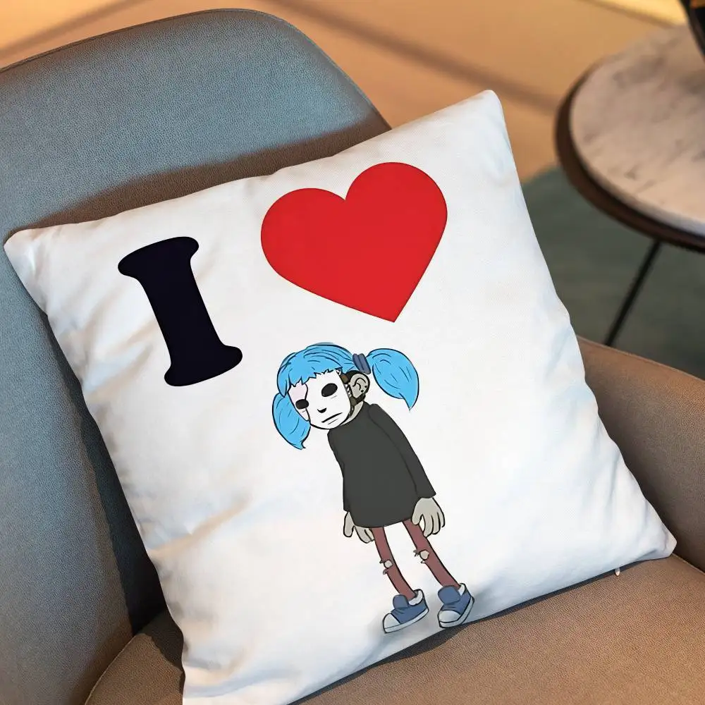 horror puzzle game Sally Face Sal Fisher Pillow Case Office Cushions Suitable For Sofa Car Bedroom Decorative Cushion Cover