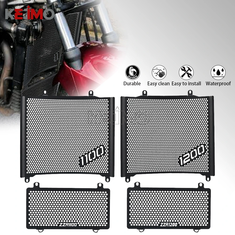 

2002 2003 2005 2006 Radiator Grille Guard Protector Cover Protection For Kawasaki ZZR1100 Ninja ZX-11 1989-2001 ZZR1200 ZX-12