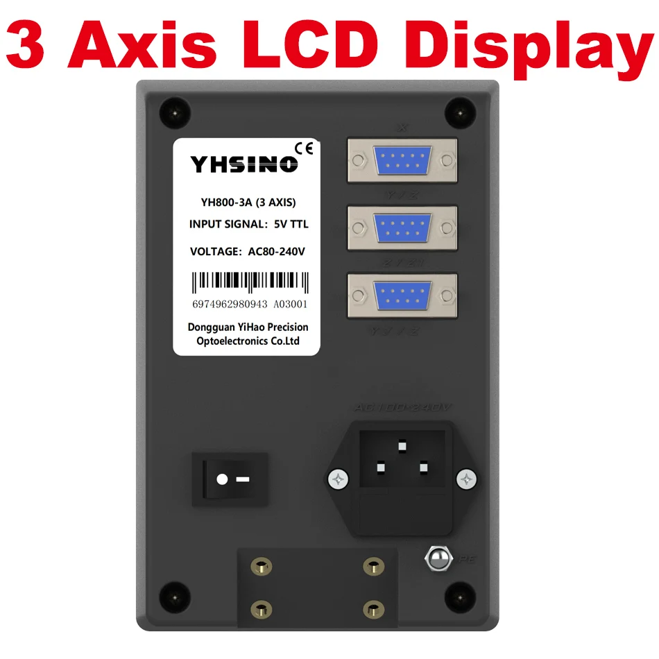 Minitorno LCD DRO YH800-3A juego de 11 idiomas pantalla de lectura Digital envío rápido