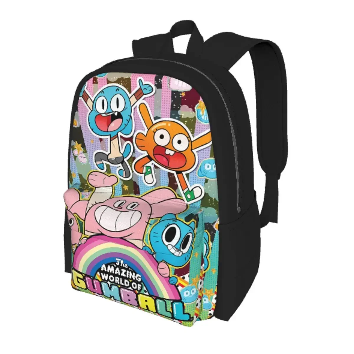 The Amazing World Of Gumball Cartoon Student Backpack School Bag Hiking Travel Daypack for Boys Girls Bookbag Shoulder Bags